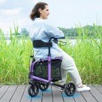 WALK MATE Lightweight Rollator Walker with Seat
