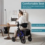 ELENKER 2-in-1 All-Terrain Rollator & Transport Chair