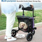 WALK MATE Lightweight Rollator Walker with Seat