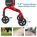 Planetwalk Ultra Lightweight 3-Wheel Rollator Walker