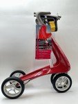 byACRE Carbon Ultralight Rollator Walker - Red