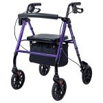 Ultralight Folding Rollator Walker with Seat