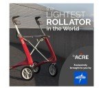 byACRE Ultralight Carbon Rollator Walker - Oyster White