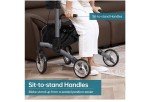 Elenker Carbon Ultralight Upright Rollator Walker