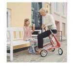 byACRE Ultralight Carbon Rollator Walker - Oyster White