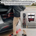 Lightweight All-Terrain Rollator Walker with Rubber Wheels