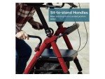 ELENKER Ultralight Heavy Duty Rollator Walker - Red