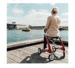 byACRE Ultralight Carbon Rollator Walker - Oyster White