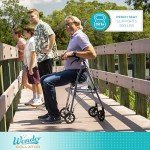 Lightweight Folding Rollator Walker for Seniors