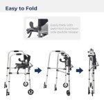 Drive Medical Clever Lite Foldable Rollator Walker