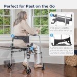 Drive Medical Clever Lite Foldable Rollator Walker