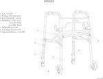 Drive Medical Clever Lite Foldable Rollator Walker