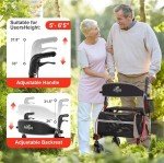 All-Terrain Carbon Ultralight Rollator with Seat