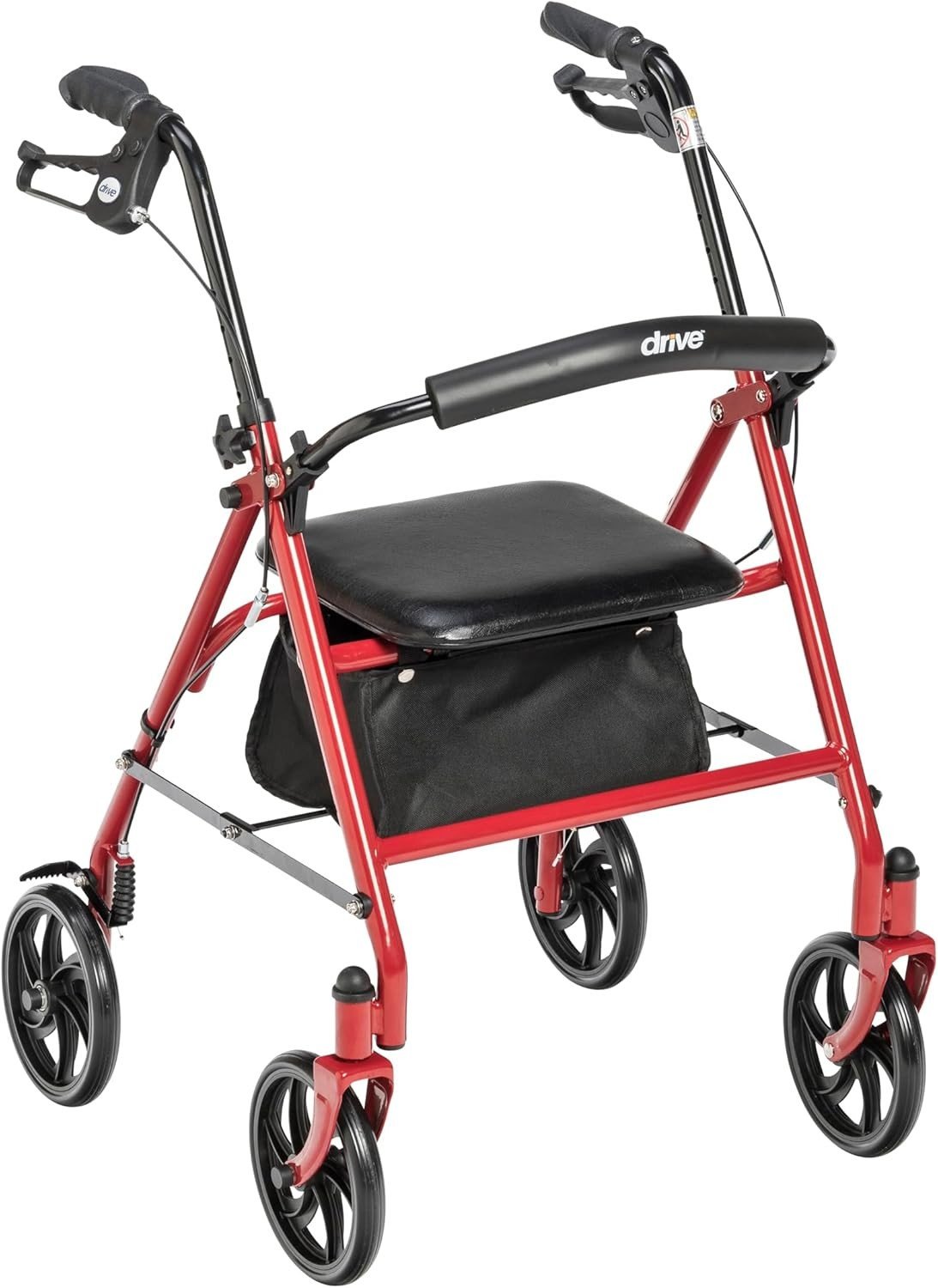 Carbon Ultralight 4-Wheel Rollator with Seat