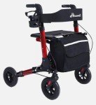 Henmnii Ultralight Rollator Walker with Backrest