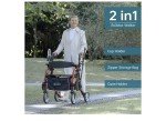 ELENKER Ultralight 2-in-1 Rollator and Transport Chair