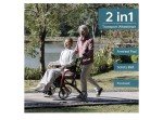 ELENKER Ultralight 2-in-1 Rollator and Transport Chair