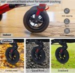 Henmnii Ultralight Rollator Walker with Backrest