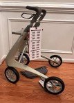 byACRE Ultralight Carbon Rollator Walker - Compact Oyster