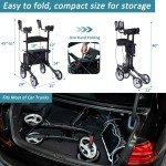 Elenker Carbon Fiber Ultralight Folding Rollator
