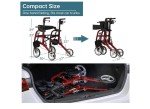 ELENKER Ultralight 2-in-1 Rollator and Transport Chair