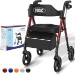 VOCIC Z21 Ultralight Rollator Walker with Seat