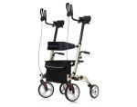 ELENKER Folding Rollator with Backrest and 10” Wheels