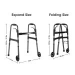 MaxKare Adjustable Carbon Ultralight Rollator Walker