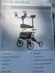 ELENKER Folding Rollator with Backrest and 10” Wheels