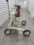 ByAcre Carbon Ultralight Rollator Walker - Oyster White