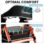 Ultimate Foldable Rollator Walker for Seniors 450 lb