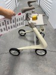 ByAcre Carbon Ultralight Rollator Walker - Oyster White