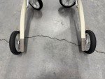 ByAcre Carbon Ultralight Rollator Walker - Oyster White