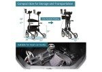 Elenker Carbon Ultralight Upright Rollator Walker