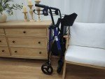 Carbon Ultralight Rollator Walker with Seat, 330lb Capacity