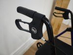 Carbon Ultralight Rollator Walker with Seat, 330lb Capacity