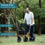 ELENKER Compact All-Terrain Rollator for Seniors