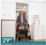 ELENKER All-Terrain Ultralight Rollator with Seat