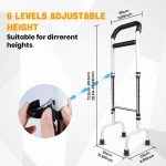 Safety Assist Bed Rail with Storage Pocket