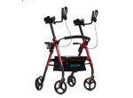 ELENKER Ultralight Upright Rollator Walker in Red