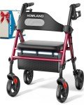HOMLAND Ultralight Foldable Rollator with Seat