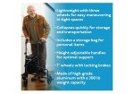 Carex 3-Wheel Folding Rollator for Seniors