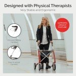 byACRE Carbon Ultralight Rollator with Seat - 10.6 lbs