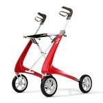 ByACRE Ultralight Carbon Rollator Walker – Red