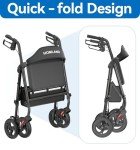 Heavy Duty Carbon Ultralight Rollator for Seniors