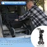 2-in-1 Carbon Ultralight Rollator & Transport Chair