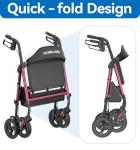 HOMLAND Heavy Duty Rollator for Seniors, 500lb Capacity