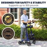 Vive Mobility Lightweight Upright Walker with Seat