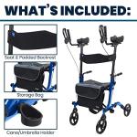 Vive Mobility Lightweight Upright Walker with Seat