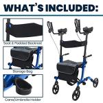 Vive Mobility Lightweight Upright Walker with Seat